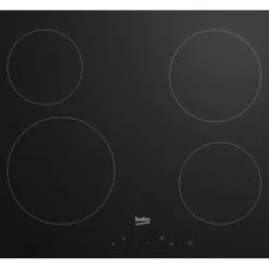 Overig Beko vitrokeramische kookplaat HIC 64401 zwart 58x51cm 6800W