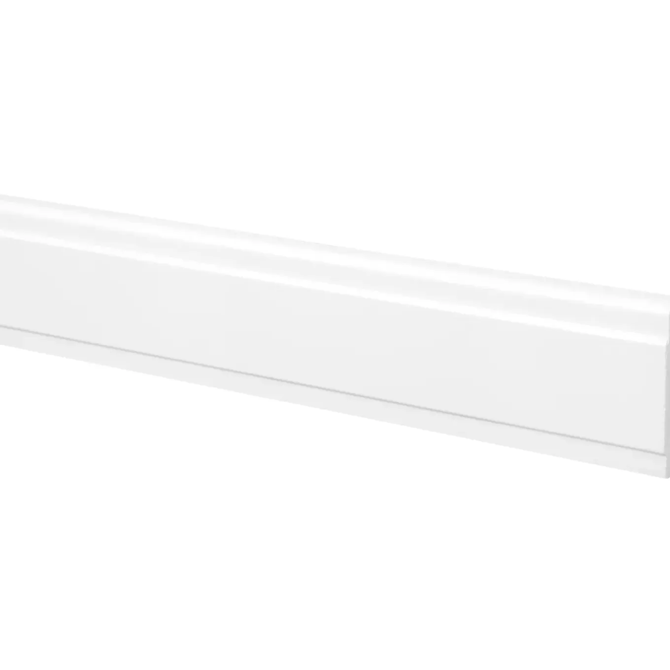 Belegstuk grenen wit gelakt 13x70mm 270cm