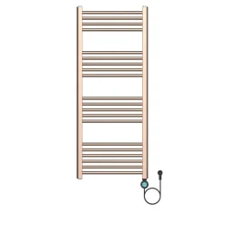 Belrad Elektrische Radiator 1200x500 Mm – 700w – Geborsteld Koper – Smart Wifi