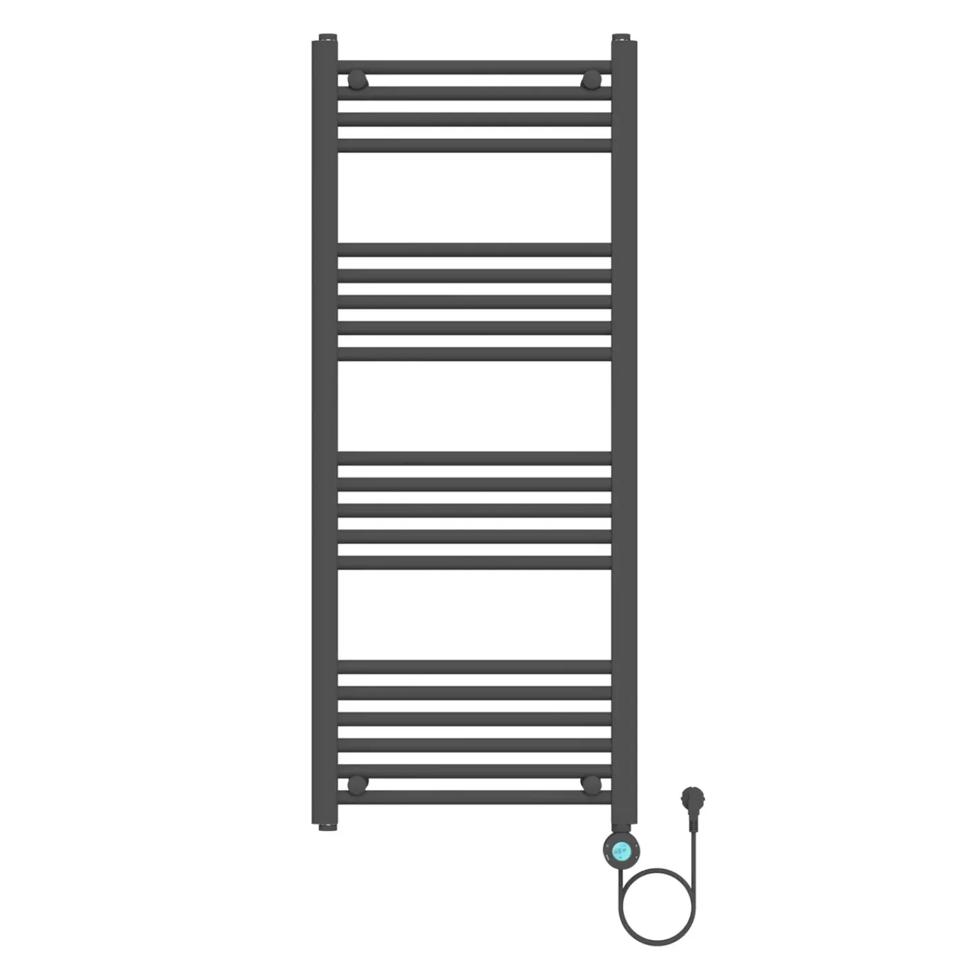 Belrad Elektrische Radiator 1200x500 Mm – 700w – Mat Zwart – Smart Wifi