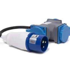 Benson Stekkerdoos 3-voudig - Cee - Ip44 - Geaard - Wit - 50 Cm