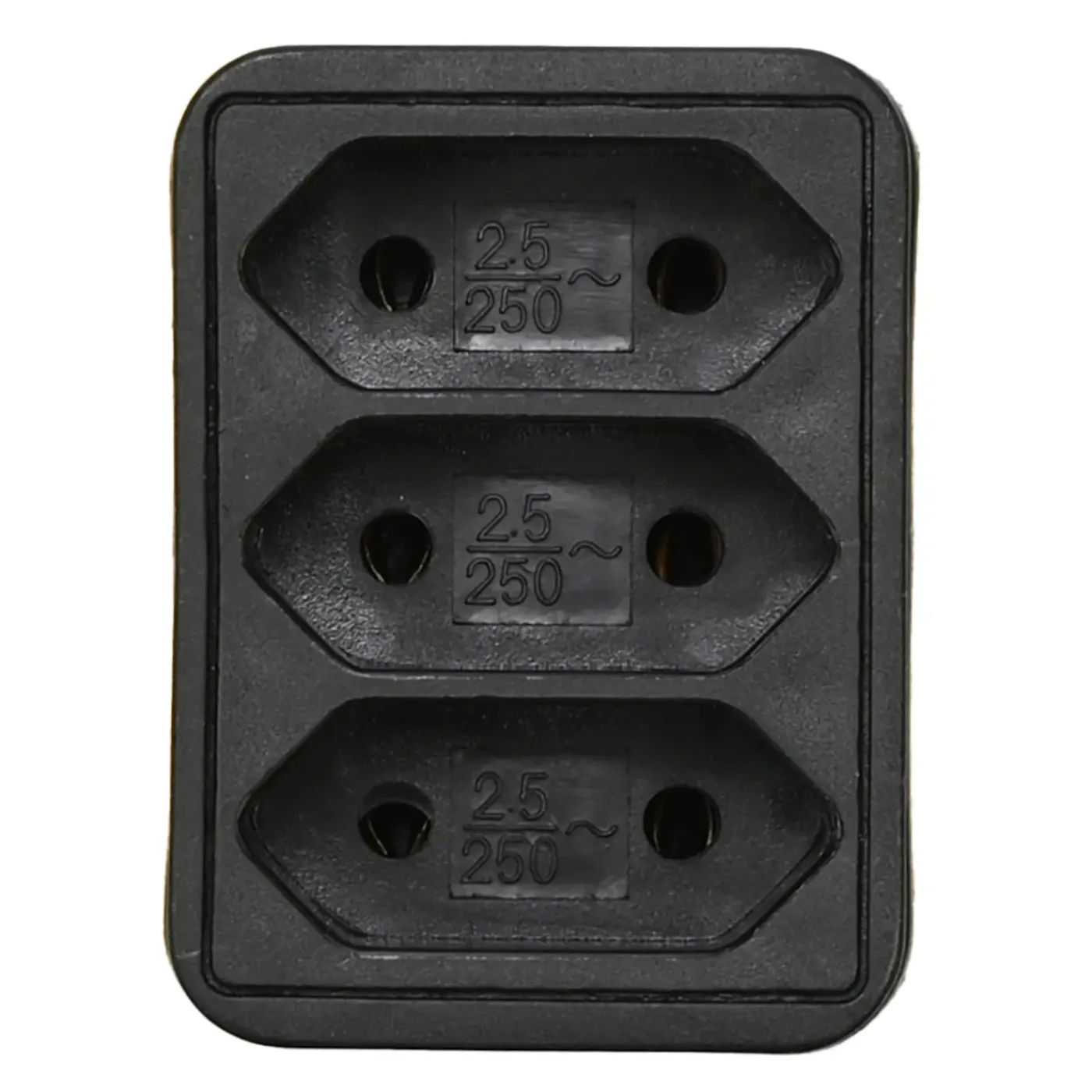 Benson Stopcontact Splitter - Triple - 3 Platte Stekkers - Zwart