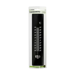 Benson Thermometer - Metaal - Zwart - 30 Cm - Binnen/buiten