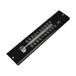 Benson Thermometer - Metaal - Zwart - 30 Cm - Binnen/buiten