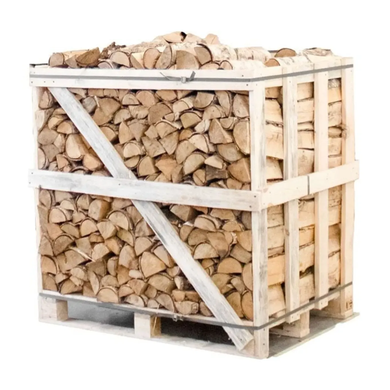 Berkenhout - Halve Pallet Ovengedroogd Gekloofd Berken Haardhout 25cm