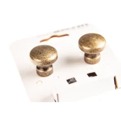 Bertomani Meubelknop - Zamak - Verbronsd - 25mm - Set van 2