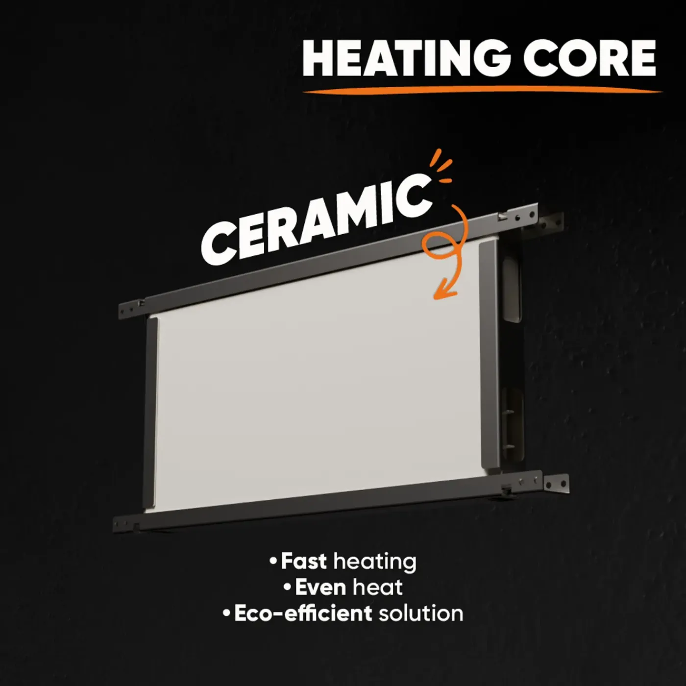 BESTHERM - Radiator - Keramische Inertieradiator - Wifi - Wandmontage - 2000w - Wit - Lesso Connect