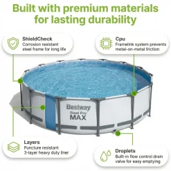 Bestway Bestway Steel Pro Max Rond - 427x122 Cm - 8-delig S566