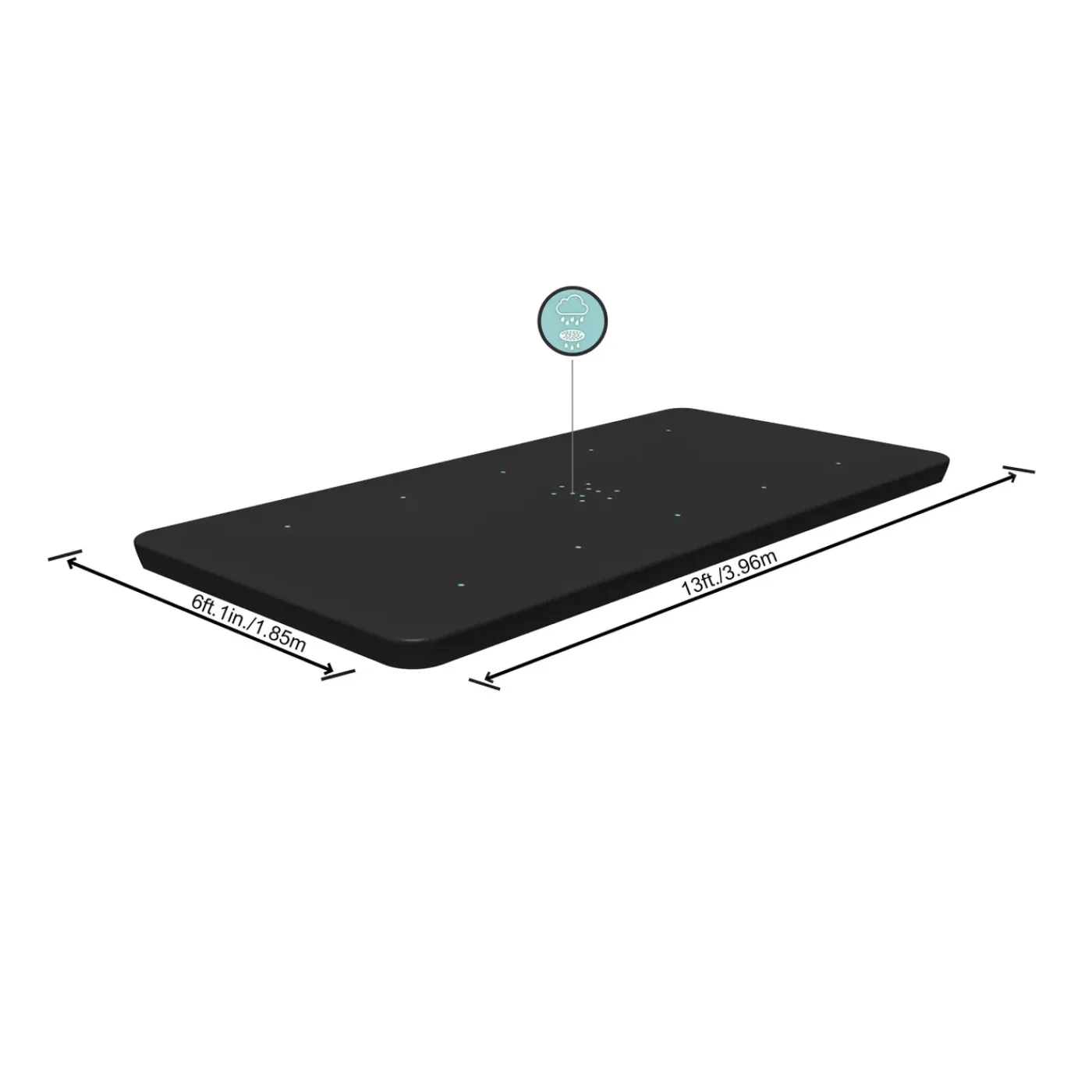 Bestway Cover Steel Pro Max Rechthoek 404 /412