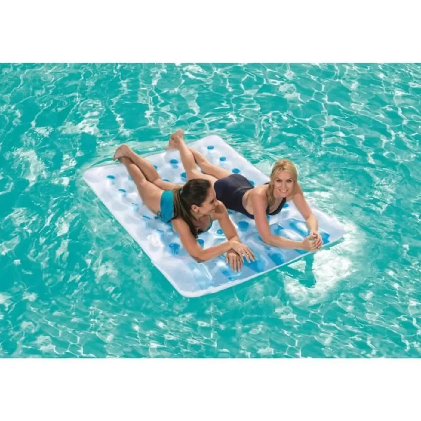 Bestway Opblaasbaar Zwembadmatras Dubbel Blauw