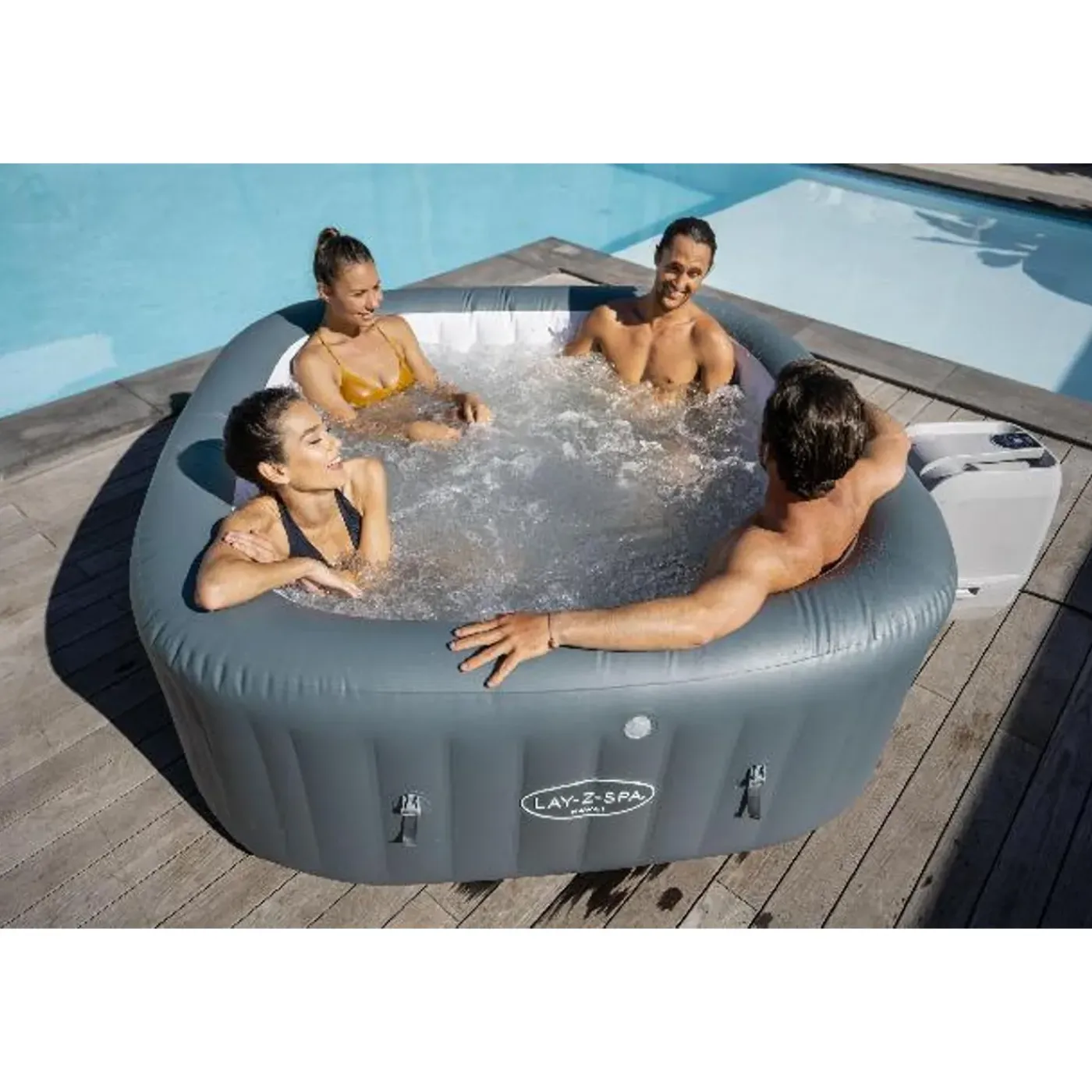 Bestway Opblaasbare Spa Lay-Z-Spa Hawaii Hydrojet Pro - 8 hydrojets - 140 airjets - 180x180x71cm