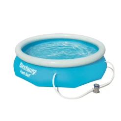 Bestway opblaaszwembad Fast Set rond met filterpomp 305x76cm