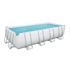 Bestway opzetzwembad Power Steel rechthoek met filterpomp 549x274x122cm