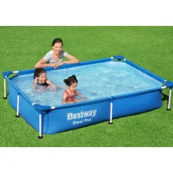 Bestway opzetzwembad Steel Pro rechthoek 221x150x43cm