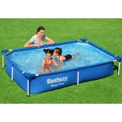 Bestway opzetzwembad Steel Pro rechthoek 221x150x43cm