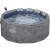 Bestway Spa Lay-Z Carrara Airjet - Grijs Steen - 6 Personen - 170x170x65 cm