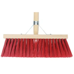 Bezem Synthetische Haren - Fsc Houten Steel - 35cm Kop - 150cm Steel