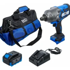 Bgs Accu Slagmoersleutelset - Borstelloos - 1200 Nm - 18 V - Met Accu En Snellader