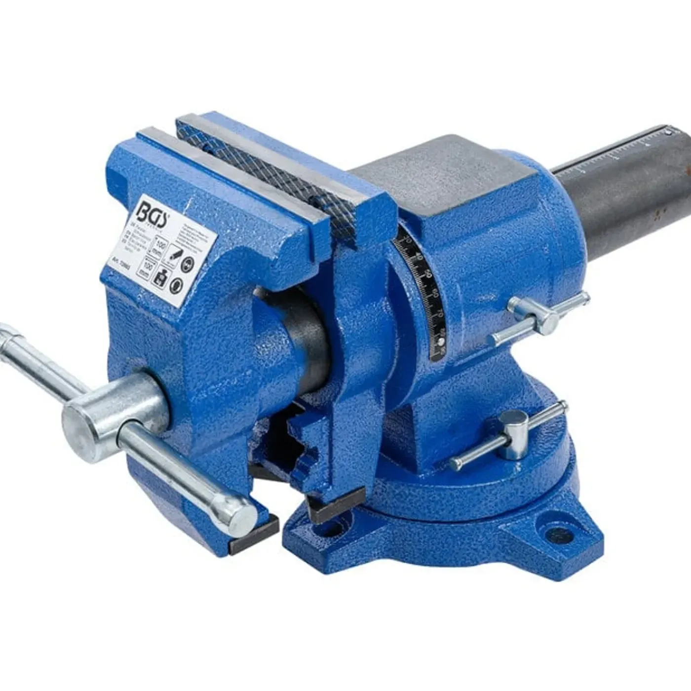 BGS technic Bgs Bankschroef - 100 Mm Spanbekken - 360° Draaibaar