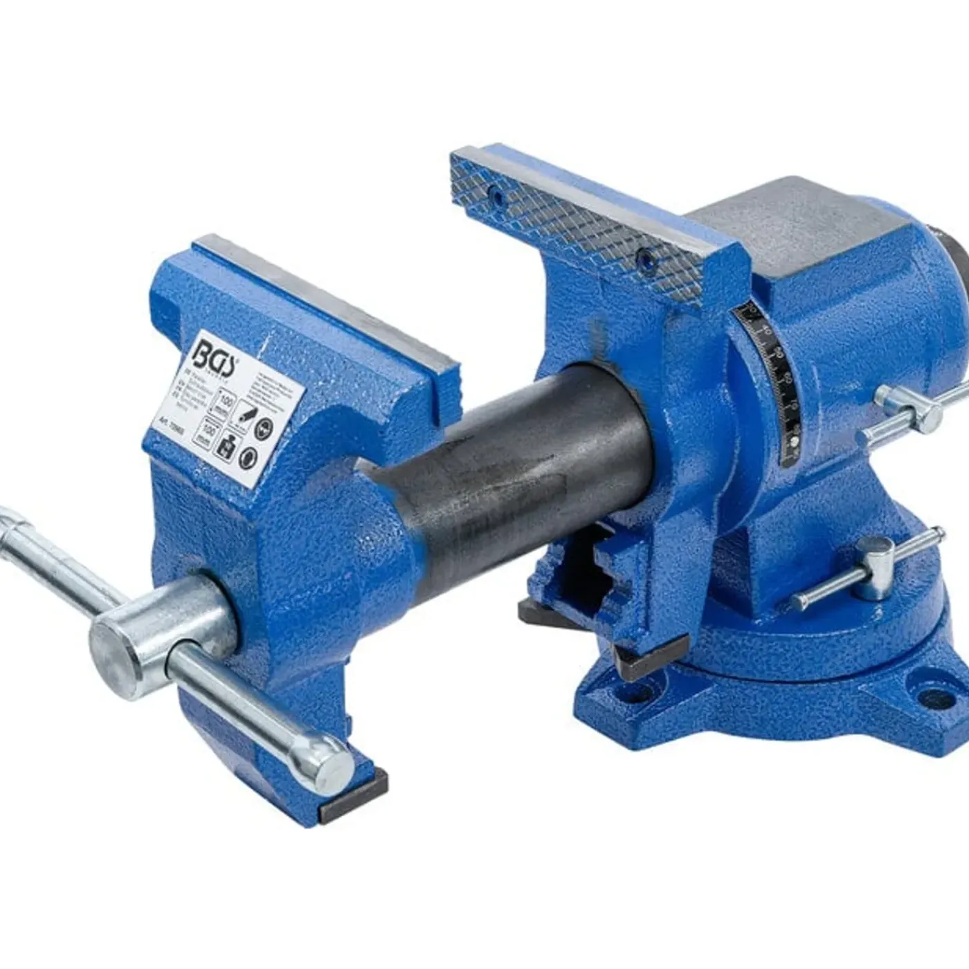 BGS technic Bgs Bankschroef - 100 Mm Spanbekken - 360° Draaibaar