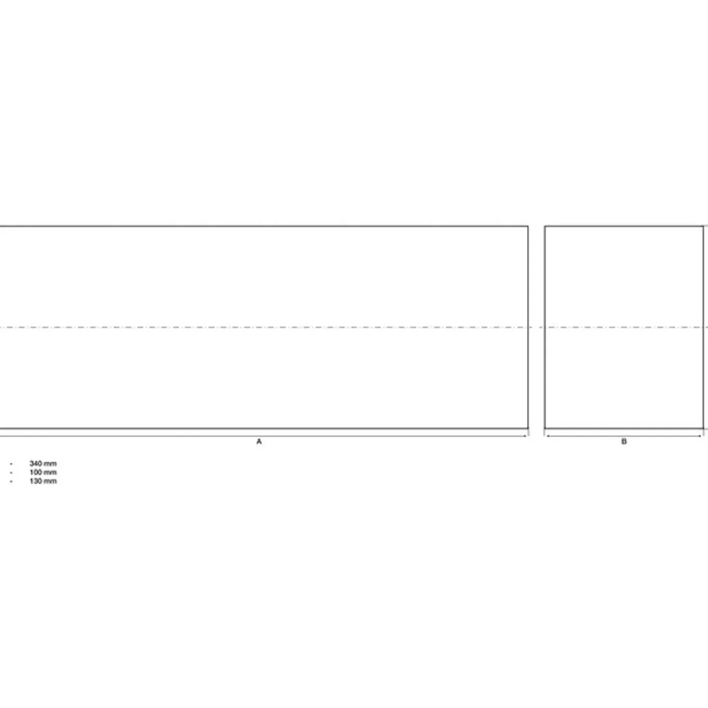 BGS technic Bgs Beschermingsblok Voor Hefplatforms 340 X 130 X 100 Mm