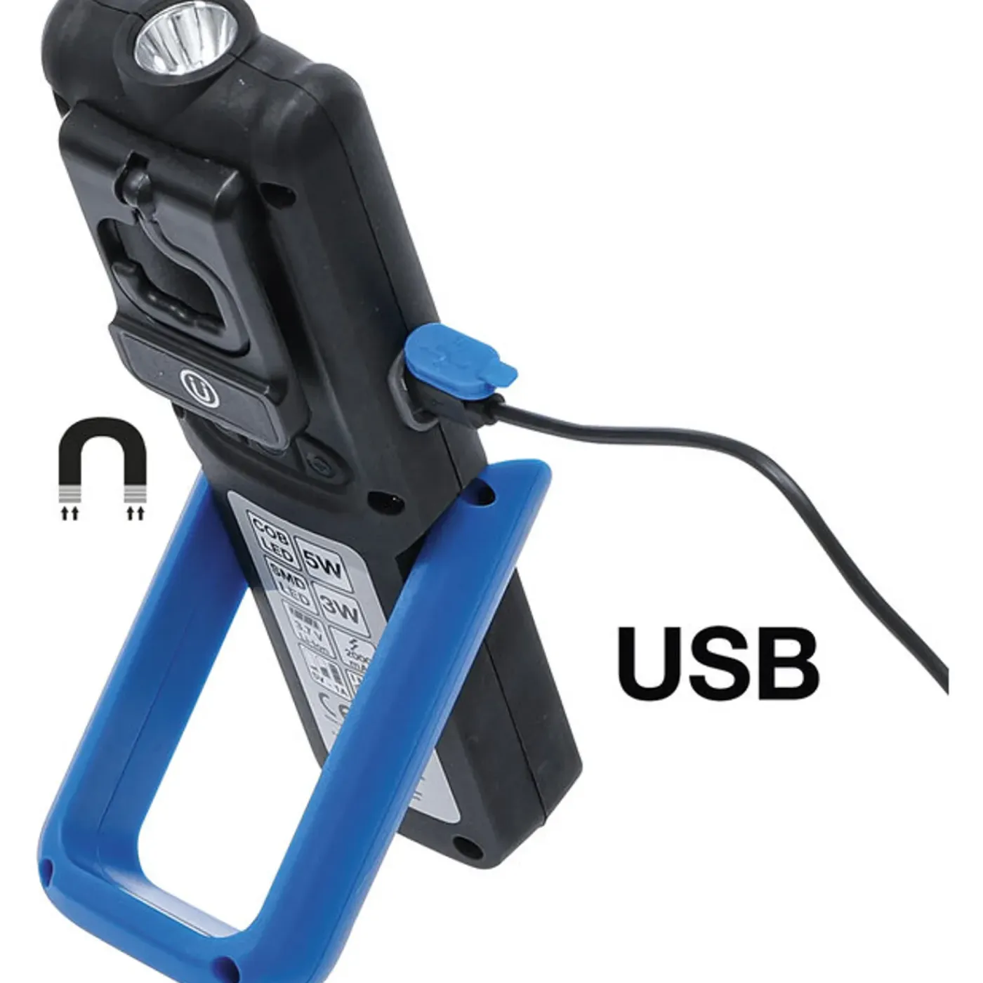 BGS technic Bgs Cob-led Werklamp Uitklapbaar