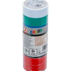BGS Do it yourself Bgs Color Pvc Tape Set 18 Mm X 3 M - 8-delig