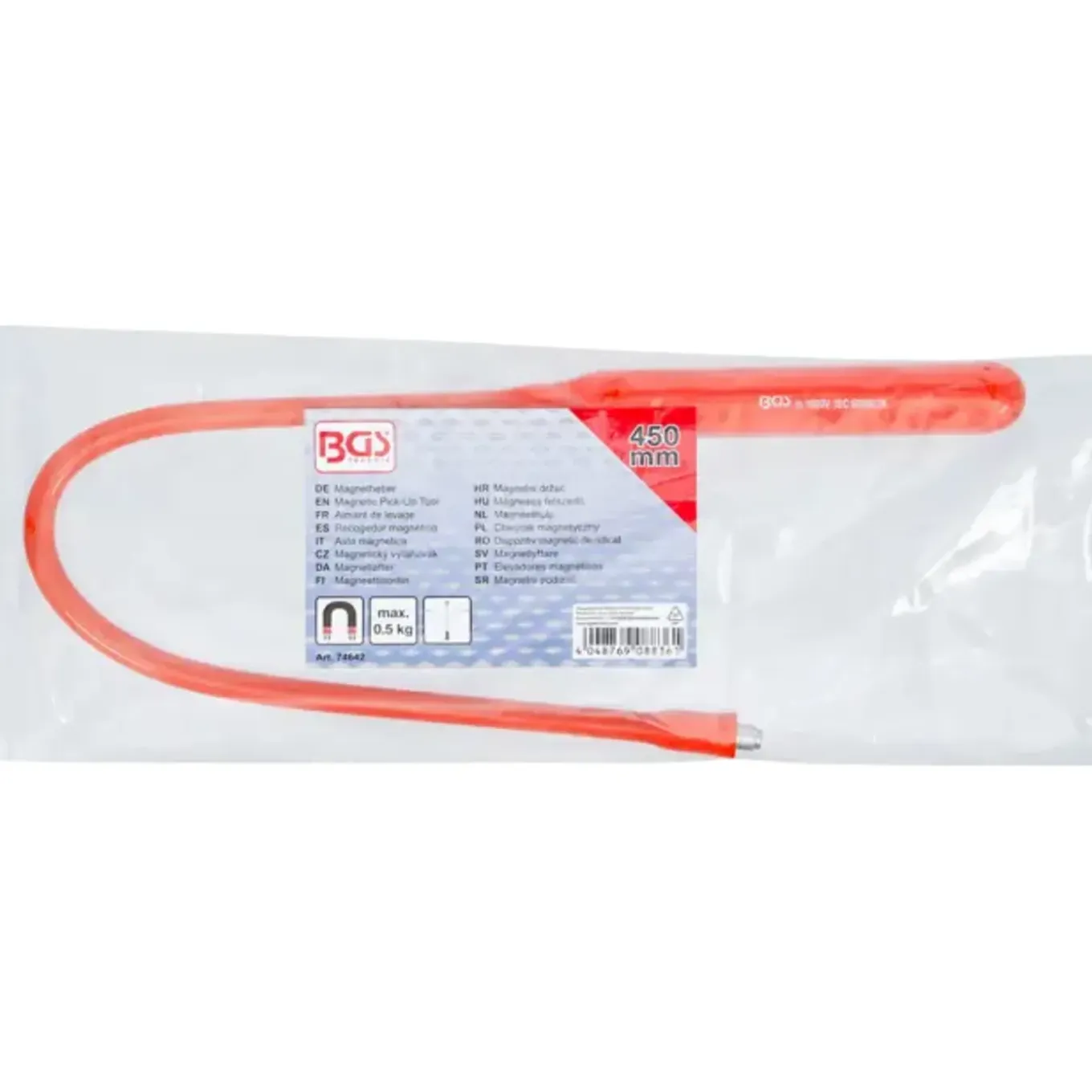 Bgs Magneethulp - Geïsoleerd - Flexibel - 450 mm - Trekkracht 0,5 kg