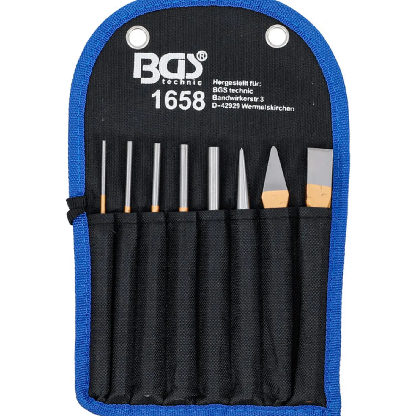 BGS technic Bgs Pendrijverset 150 Mm Incl. Beitel + Centerpunt, 8 Delig