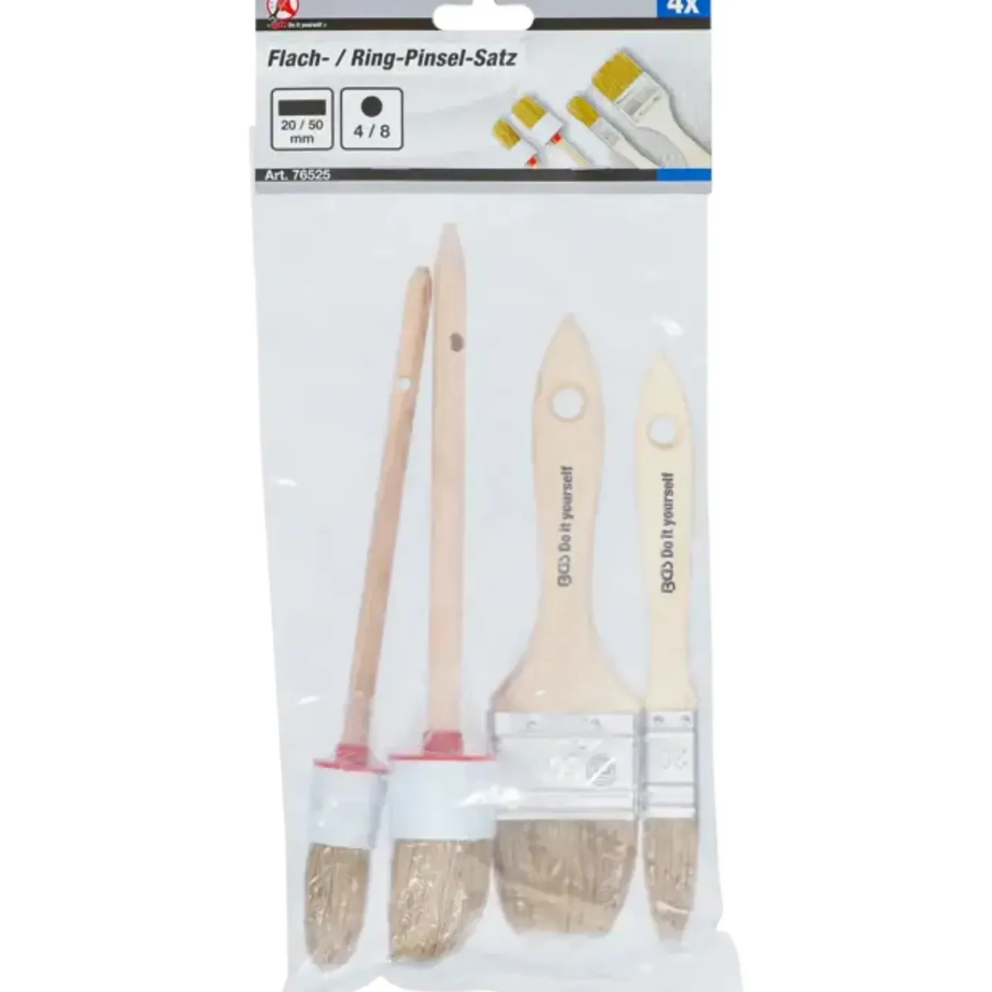 BGS technic Bgs Platte / Ring Penselenset - 4 Delig