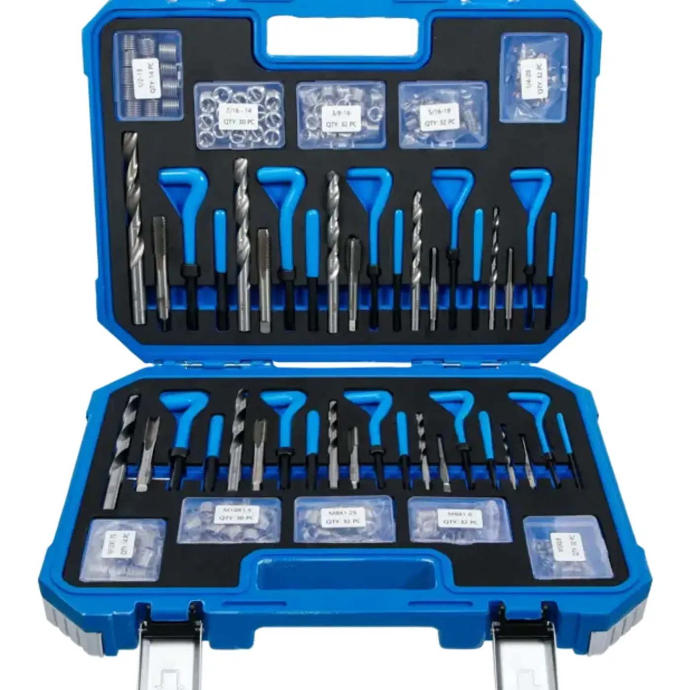 BGS technic Bgs Schroefdraad Reparatieset - Metrische En Inchmaten - M5 - M12, 1/4" - 1/2" - 320 Delig