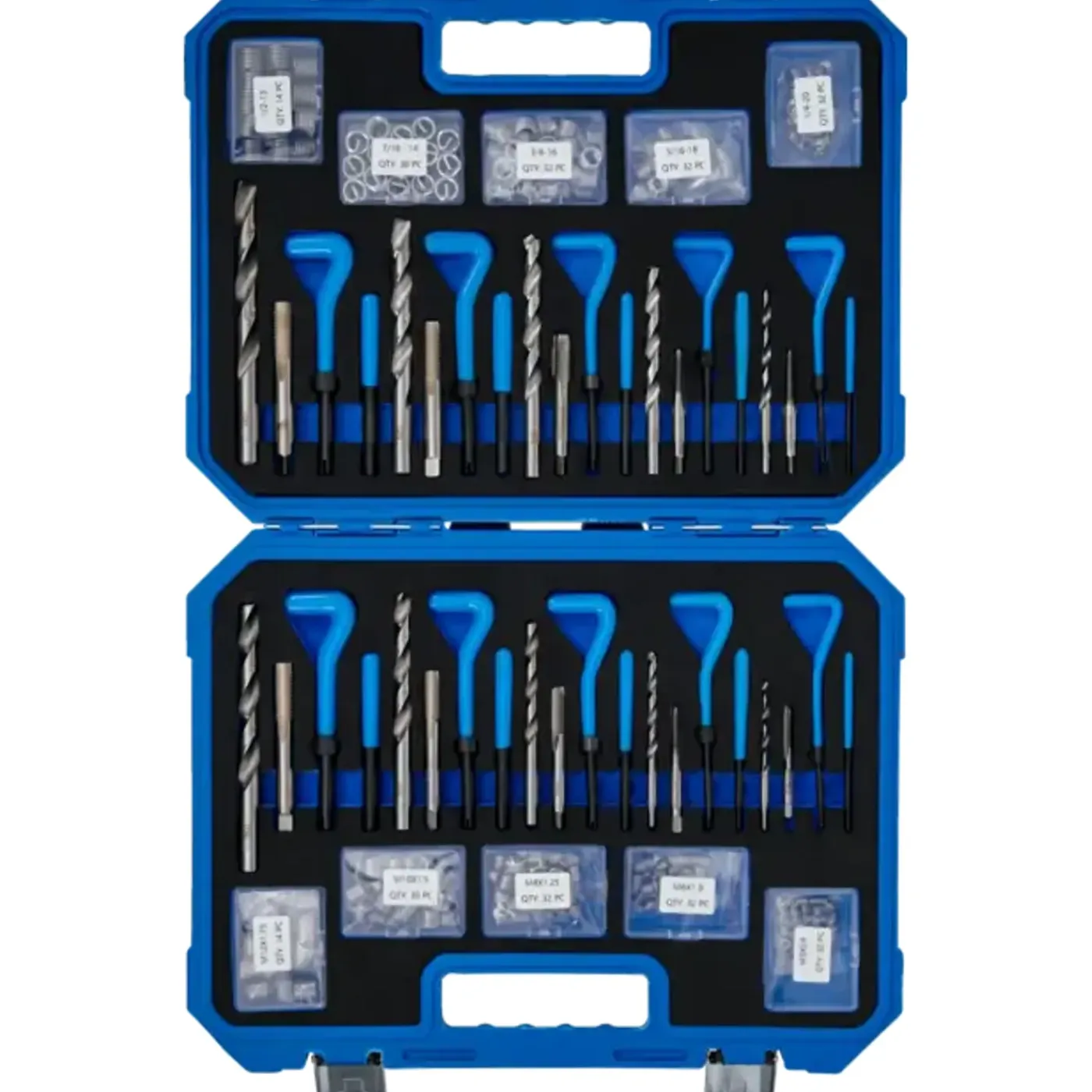 BGS technic Bgs Schroefdraad Reparatieset - Metrische En Inchmaten - M5 - M12, 1/4" - 1/2" - 320 Delig