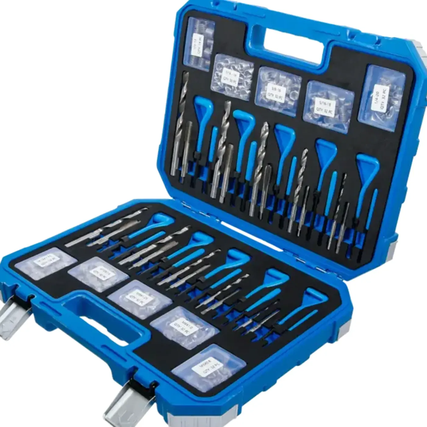 BGS technic Bgs Schroefdraad Reparatieset - Metrische En Inchmaten - M5 - M12, 1/4" - 1/2" - 320 Delig