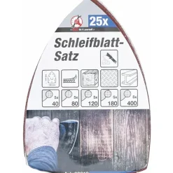 BGS Do it yourself Bgs Schuurbladenset - 145 X 100 Mm - K 40 T/m 400 - 25 Delig