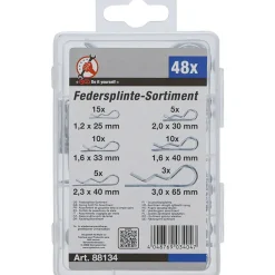BGS Do it yourself Bgs Veerborgpen Assortiment Diam. 1,2 - 3,0 Mm 48 Delig