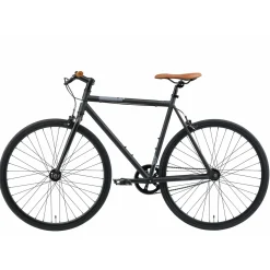 Bikestar Singlespeed 28 Inch Retro Wielrenfiets, Zwart / Grijs