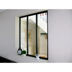 Binnenkozijn Atelier aluminium - Gezandstraalde Zwarte - H108xB93,2cm