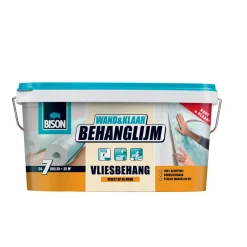 Bison Wand&Klaar Behanglijm Vliesbehang - Wit - 5kg