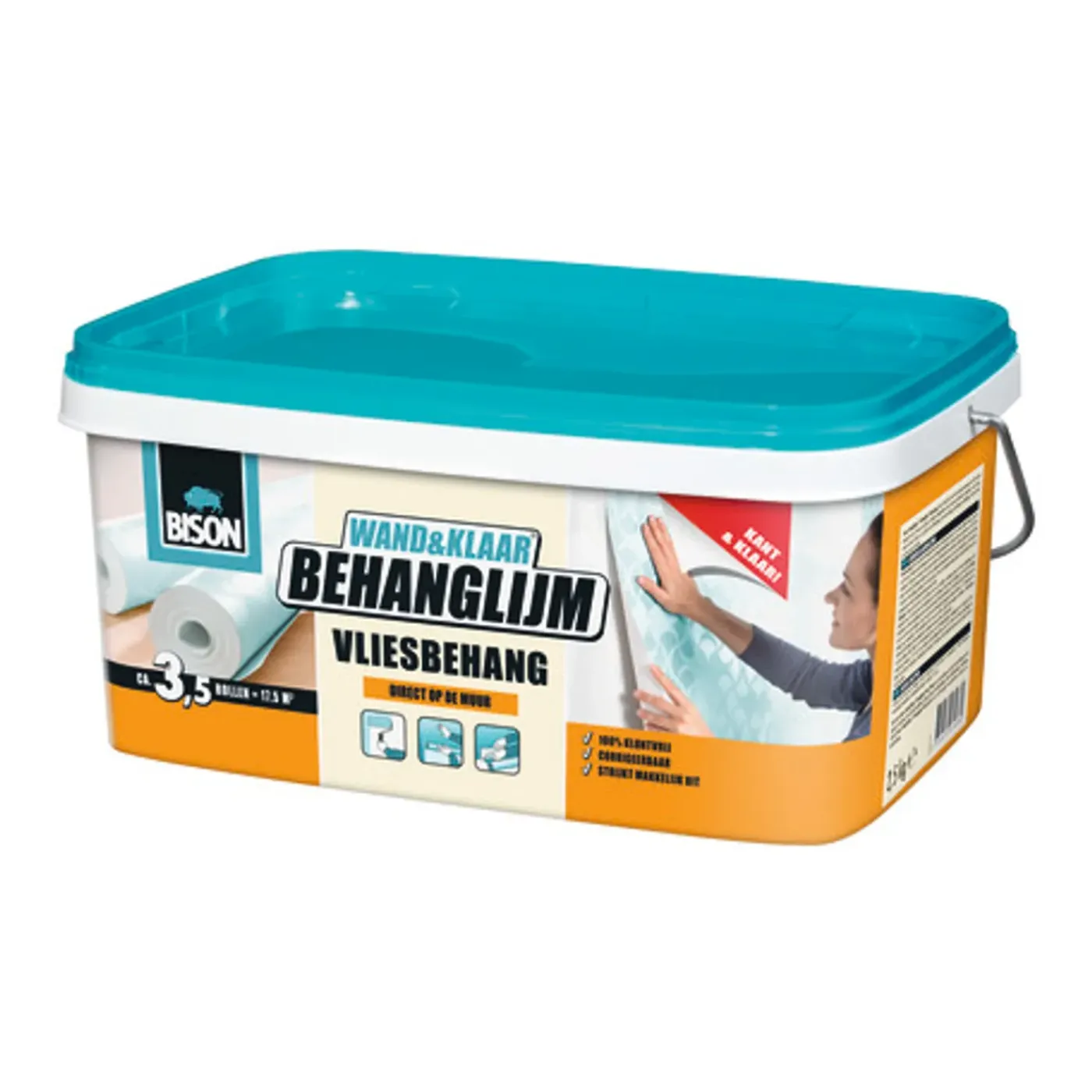 Bison Wand&Klaar Behanglijm Vlies - Wit - 2,5kg
