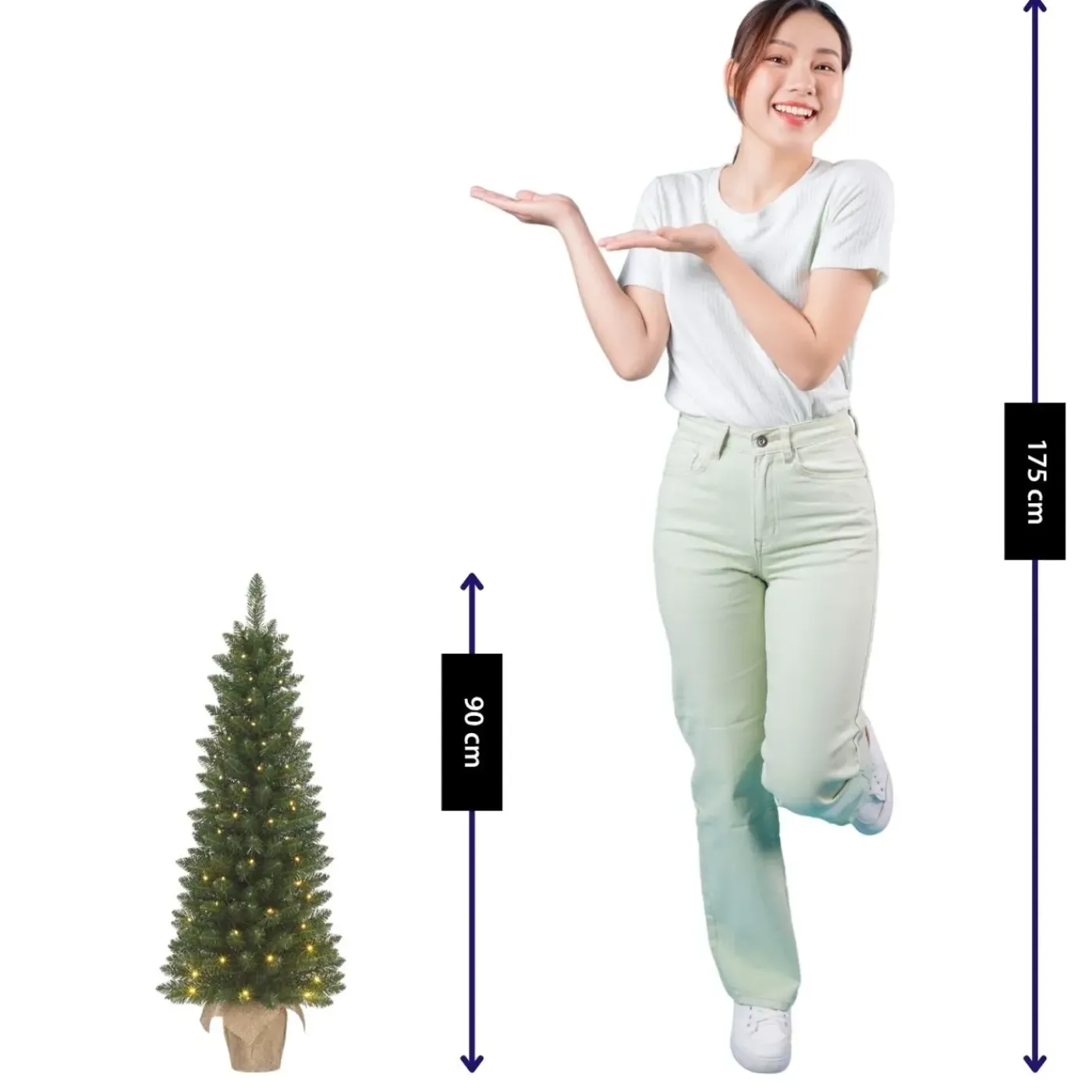 Black Box Trees Gerlos Kunstkerstboom Met Verlichting 90cm