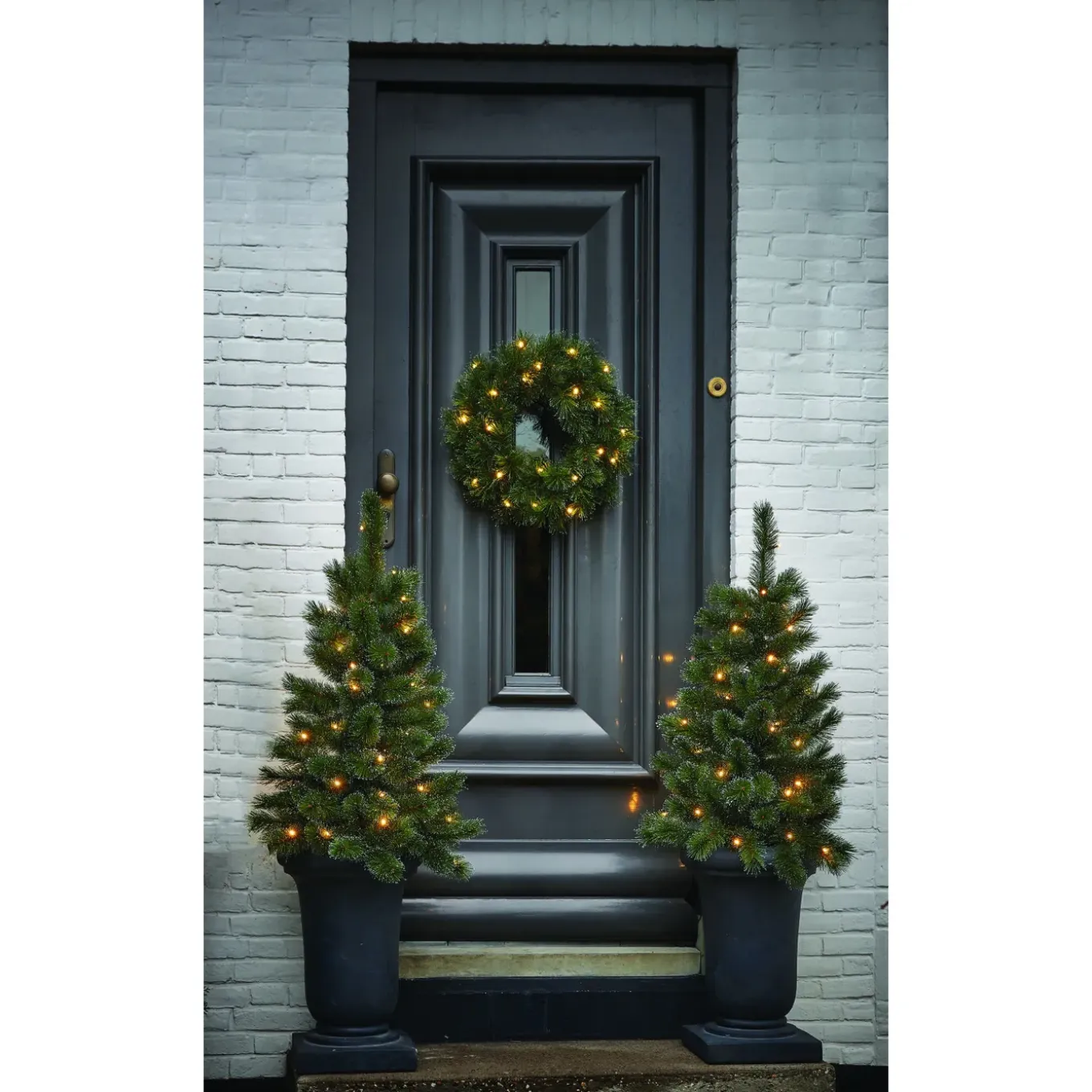 Black Box Trees Glendon Kerstkrans Met Led Verlichting D60cm