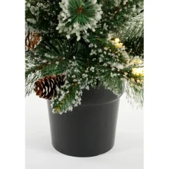 Black Box - Vandans xmas tree potted led groen frosted 40L TIPS 96 werkt op batterijen