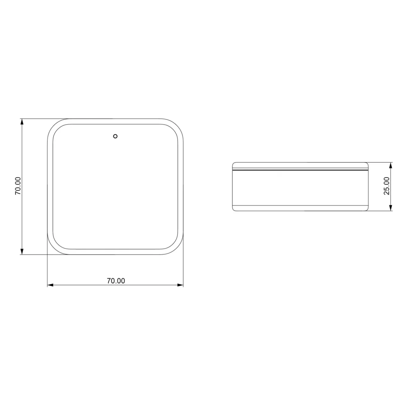 Black X Wi-fi Bridge 70x70x25mm Met Kabel Type C Usb Wit