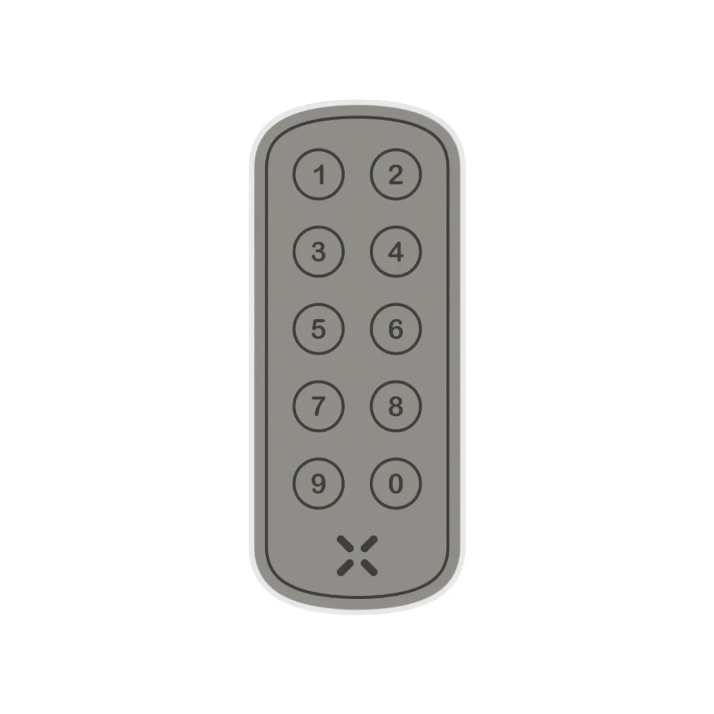 Black X Xpad Ovaal 100x42mm Wit