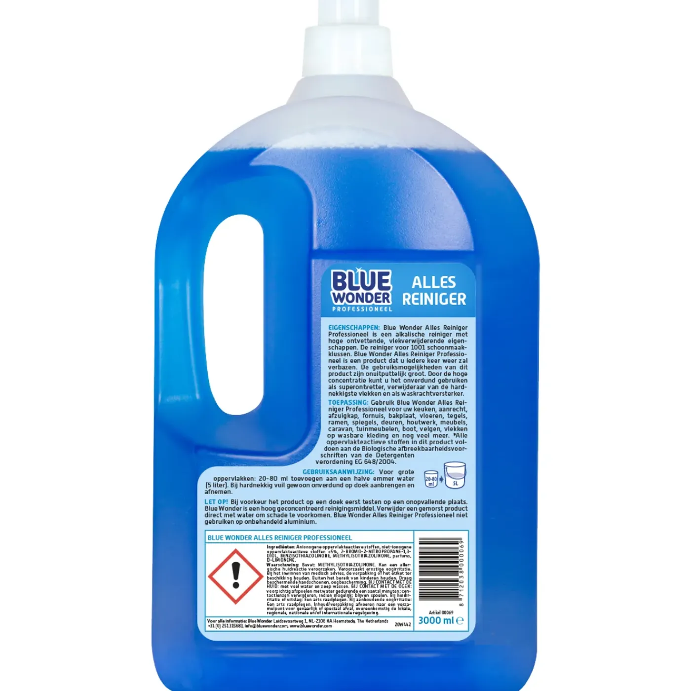 Blue Wonder allesreiniger professioneel 3000ml