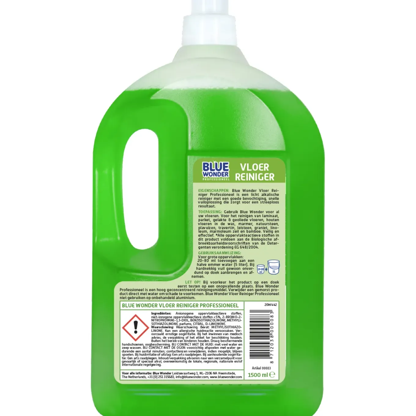 Blue Wonder vloerreiniger professioneel 1500ml