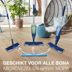 Bona Microfiber Cleaning Pad - Microvezel Reinigingspad - 42 CM - 3 Stuks