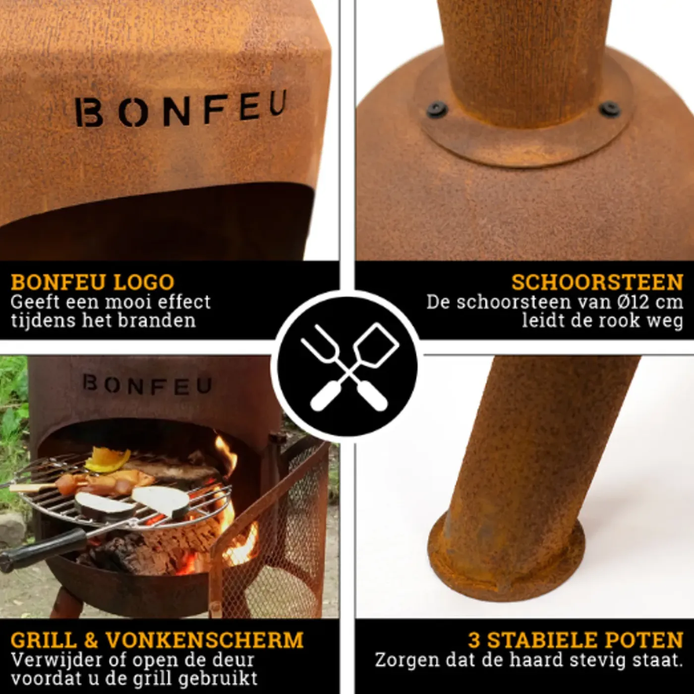 BonFeu BonBono Roest Tuinhaard