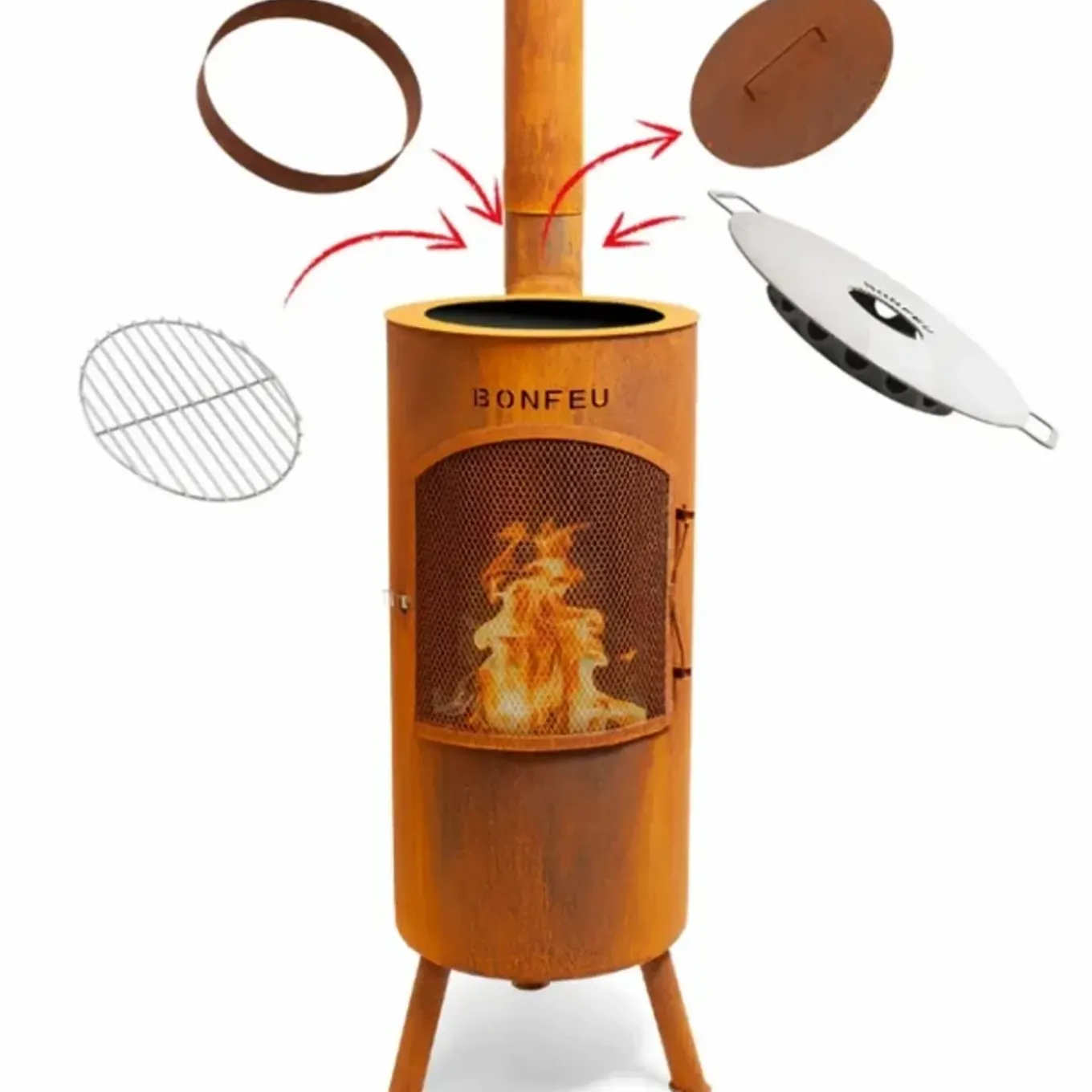 BonFeu BonTino LP Corten Tuinhaard