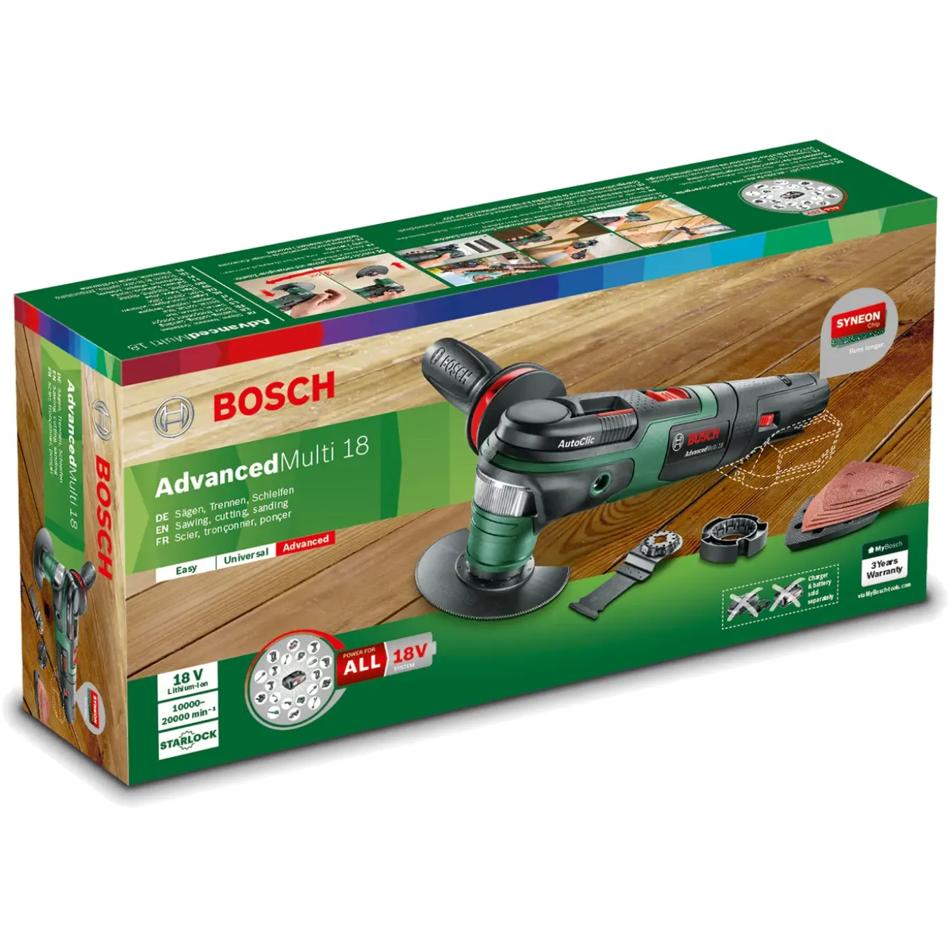 Bosch Accu multitool AdvancedMulti 18 - 18V - Zonder accu